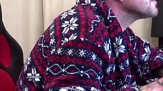 Tattooed Jess Scotland sprayed on face from Luke Hotrod
