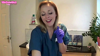 Latex Glove JOI in the Dental Chair Naughty Nurse POV
