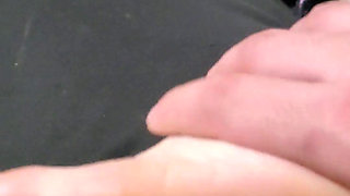 After a Foot Massage, My Stepsister Wanted to Take My Dick to Her Mouth, She Love My Dick, Cum in Her Mouth