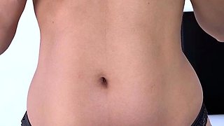 Slutty amateur flashing her big boobs in the backseat