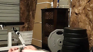 Striptease in My Home Gym, Starting in My Skin Tight Gym Clothes, Teasing You with My Sexy Body