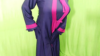 Beautiful Amena Bhabhi has sex indoors wearing a burqa and hijab