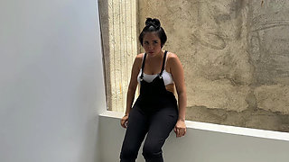 I See My Horny Stepbrother Masturbating and I Get Hot From Watching Him, so I Propose to Put His Huge and Rich Cock in Me.