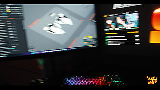 Lusty Succubus Stripped a Gamer of His Virginity - Moliyredwolf