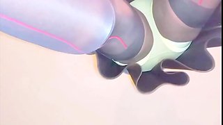 BlueGirl70 Slo Mo Upskirt Stockings