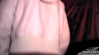 Cute Kansas Girl Ashley Masturbates in a Club DJ Booth