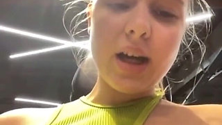 Training and Masturbate in the Gym
