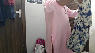 Stepaunty Showing Boob Inside Hotel Room