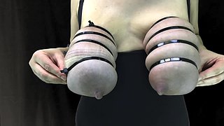 Hucow Milking Huge Tied Tits