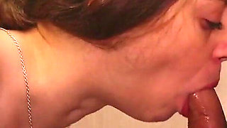 Very Hot Gagging Deepthroat Blowjob in Shower