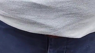 Outdoor Nylon Footjob and Heels