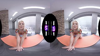 Hot Blonde Masturbates During Yoga - Hot Teen Solo