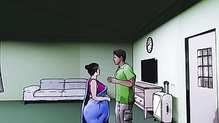 My horny big ass Bhabi Caught me with a condom Then this Happened - My widow horny bhabi part 1