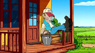 Redneck's Wife. Cartoon. Animation