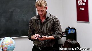 Dominant teacher Ryan Mclane hard fucked gorgeous babe Teanna Trump