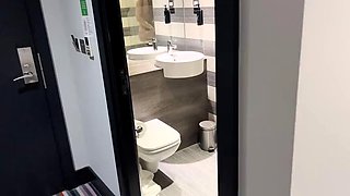 Do you have an erection?. Sharing a hotel bed with a coworker ended up with an unexpected sex