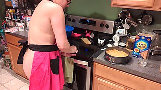 Nude Hot Wife Holiday Baking Teasing Locked up Cuck