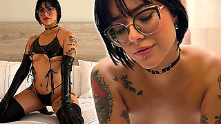 Emo Goth Girl Deepthroat My Dick and Gets Fucked