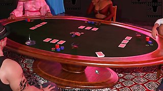 Nasty City HENTAI Game Ep.2 Strip poker and Homemade GLORYHOLE FOOTJOB !