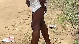 Naughty African Teen Showcasing Their Asses in Broad Daylight