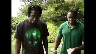 Workout on the Beach with Huge Cocks to Lick