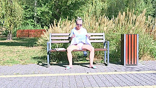 Relax on the Bench(discreet Masturbation)