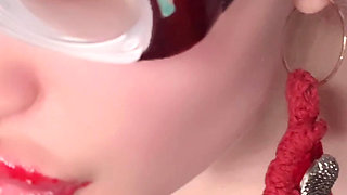 Thick Eyeglasses Talk Blowjob and Nude Dance