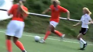 Athletic soccer babes share their intense desire for cock