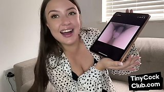 Bigtitted slut commentig small dicks pic
