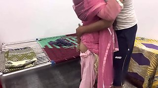 Pregnant Indian Stepmom Takes Big Cock in Ass and Pussy from Servant - Hardcore Desi Sex