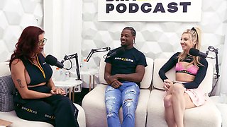 The brazzers podcast gig 7 (trimmed) - Alexis Fawx x cheerleader kait x Damion Dayski