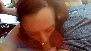 Road Trip Fun with a Sexy MILF Brunette