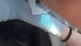Amateur Hot Wife. Humiliates Her Cuckold While Sucking Another Cock in the Car