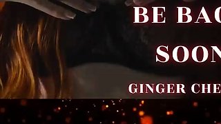Tattood shemale tranny plays with ass during masturbation