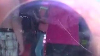 Sexy young couple pussy fucking in the park