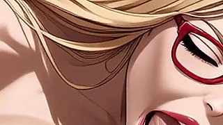 Blonde Blowjob on the Beach, Ai Animation