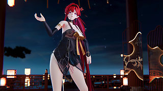 mmd 4K Yinyin-bingbing Korean Dance, Lingerie, Erotic Tattoo, Striptease