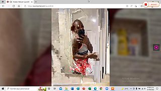 Brunette does webcam show in the shower: Big Ass, Fansly  Brunette Porn