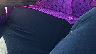 Titty Play in Car