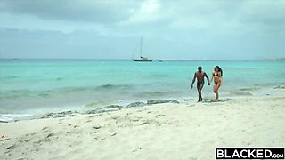 BLACKED Hot Spanish Model Hooks Up With BBC On Spring Break In Ibiza