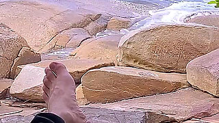 Handjob Surprise Ejaculation on the Beach