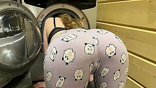 Stepsister Stuck in Washing Machine