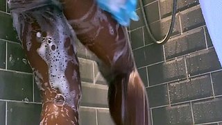 Amateur striptease and Solo masturbation