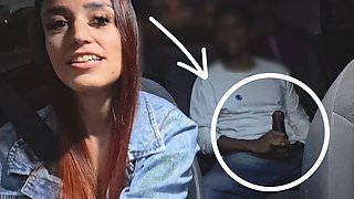 Perverted Passenger Masturbating Behind Taxi Driver!