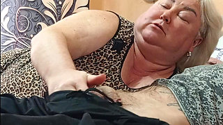 Unexpected Blowjob From Stepmom with Cum in Mouth and Swallowing
