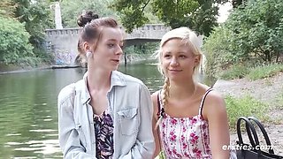 German Amateur Lesbians Gabi Gold Fuck in Bikini Shop Dressing Room - Public Sex & Pussy Licking