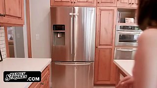 Brother creeps on his hot bum teen sister