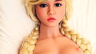 Petite teen or MILF blonde sex doll with big tits