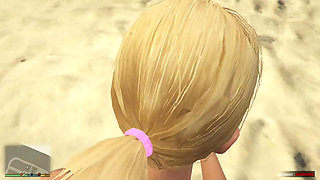 Sugar Daddy Trevor and Sugar Baby Tracey have sex in beach volleyball court