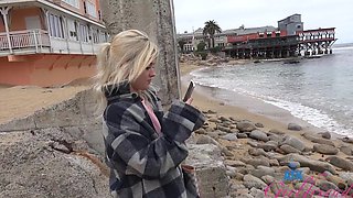 A couple are having public sex on the streets in this explicit video